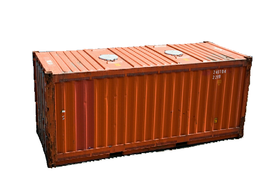 Bulk container waar losgestorte goederen in kunnen worden vervoerd.